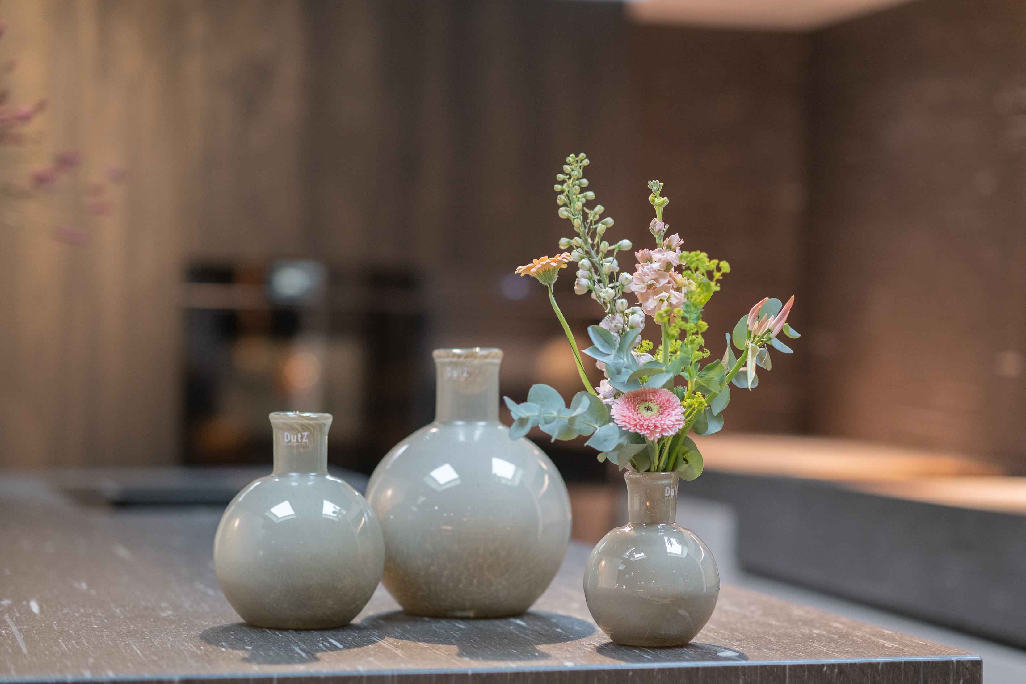 Vase Flora taupe