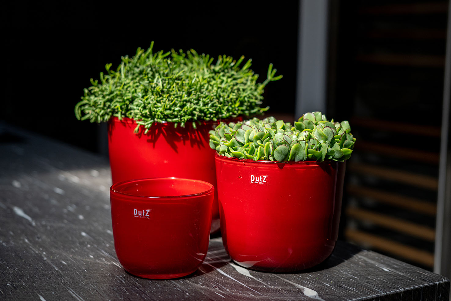 Pot wide red